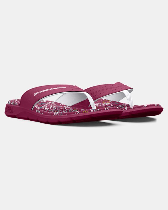 Women's UA Ignite Pro Marbella Graphic Sandals in Purple image number 3